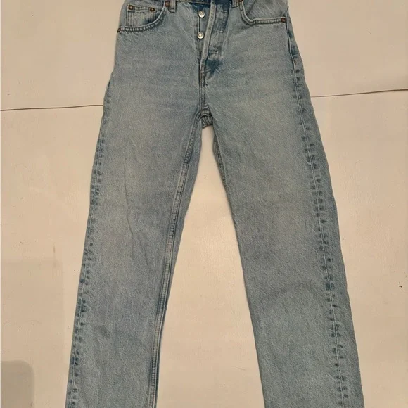 Zara Light Blue High Rise Women's Jeans - Picture 2 of 7